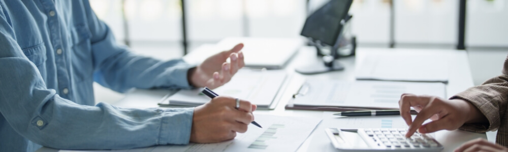 Reviewing IT costs and long-term planning as part of structured managed IT services for small businesses.